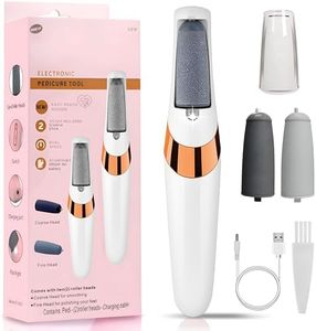 Electric Callus Removers for Feet, Rechargeable Electric Foot Callus Remover Pedicure, Removes Dry Skin for Smoother Feet, Foot Care for Dead Skin Ideal Gift (Silver)