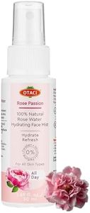 OTACI Rose Passion Face Mist Spray – 100% Natural Rose Water Hydrating Mist for Glowing, Refreshed Skin – Travel Size 50ml – Vegan, Alcohol-Free, for All Skin Types