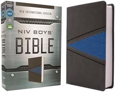 NIV, Boys' Bible, Leathersoft, Gray/Blue, Comfort Print