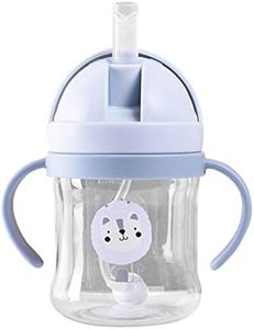 Copa Sippy para bebé de 250ml con Pajita Pesada a Prueba de Derrames, Copa para Niños Pequeños, Taza de Transición con Mango