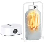 EasyAcc Portable Clothes Dryer - Upgraded 1-2H Quickly Drying, Timer, Easy to Use, Mini Dryer Electric for Apartments Home Travel Dorm RVs, For Light Clothes, Underwear, Baby Clothes