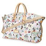 Disney Dooney & Bourke Sketch Weekender Duffle Bag Purse, White, One Size