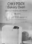 Chefmate Bread Machine Maker Instruction Manual & Recipes