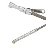 Lokar 1220004 Anchor-Tight Brite Flexible Engine Dipstick with Lock for Chevy Small Block Transmission