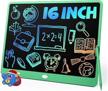 TEKFUN 16" LCD Writing Tablet for Kids Learning, Large Writing Pad for Homework, Practice & Homeschool, Calm Screen-Free Note Board for Focus, Study & Daily Use (Green)