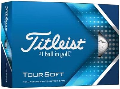 Titleist Tour Soft Golf Balls, White (One Dozen)