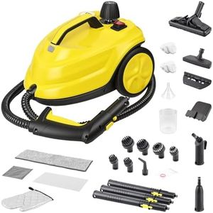 Steam Cleaner, Multifunctional Steam Cleaner with 24 Accessories, Heavy Duty Canister Steamer, Steam Mops for Floor Cleaning, Grime,Grease,Grout, Upholstery, Car Detailing, Kitchens, and Bathrooms
