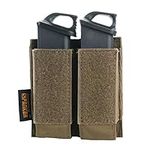 EXCELLENT ELITE SPANKER Tactical Open Top Double/Triple Pistol Mag Pouch for Glock M1911 92F Magazines 40mm Grenade(Coyote Brown)