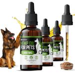 Natural Calm 7000 Formula - Certified Organic Omega 3 6 9 Hemp Oil CO2 Extract - Hip & Joint Supplement for Arthritis Pain Relief, Anxiety & Stress Relief | Omega 3 Supplements for Dogs & Cats | 30ML