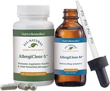 Native Remedies Complete AllergiClear ComboPack - All Natural Relief for Common Allergy Symptoms, Runny Nose, Watery Eyes, Congestion. Supports Normal Histamine Levels.