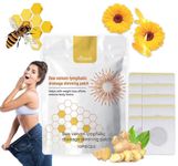 XiMonth Bee Venom Slimming Patches, 40 pcs European Standard Weight Loss Patches for Fat Burning, Bee Venom Lympathic Drainage Slimming Patches for Men & Women - (4 bags)