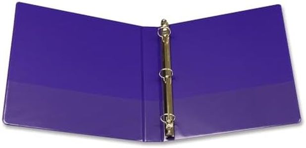 Samsill Earth’s Choice Biobased Durable Fashion Color 3 Ring View Binder, 1 Inch Round Ring, Up to 25% Plant Based Plastic, USDA Certified Biobased, Purple, Value Two Pack
