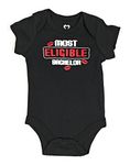 Topsville, Inc. Assorted Love & Heart Boys & Girls Valentine's Day Bodysuit Outfit (Newborn, Most Eligible Bachelor)