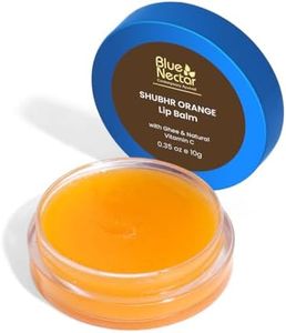 Blue Nectar Shubhr Orange Lip Balm & Gloss with Ghee And Natural Vitamin C for Dry Chapped Lips|100% Ayurvedic|Paraben & Sulphate Free| (15g, 10 Herbs)