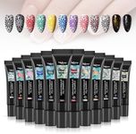 Nail Stamping Polish, 12 Colors Stamping Gels Stamp Nail Polish Gel for Stamp Nail Art Nail Stamp Plate Stamper Manicure