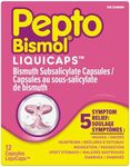 Pepto Bismol Liquicaps, Upset Stomach Relief, Diarrhea Relief, Heartburn, Nausea, Indigestion, Upset Stomach, 12 Count
