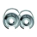 Range Kleen 1056R68GE4X Drip Pan & Trim Ring Chrome 1 6" & 1 8" Each, 4 Pk All/Large