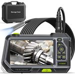Autofocus Endoscope with 5" Monitor, Teslong NTS500 Auto Focus Industrial Borescope Inspection Camera-Always Best Depth of Field-with 9.8FT Gooseneck Probe, 5-Inch IPS LCD Screen, LED Lights & Case