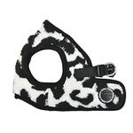 Puppia Serval Vest Dog Harness Step-in Warm Winter Leopard Pattern for Small and Medium Dog, Black, Medium