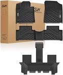 3W Floor Mats Compatible with Kia Sorento 6/7 Seats 2021-2024 2025 (Not Fit for Hybrid & PHEV), TPE All Weather Protection Floor Mats Custom Fit 3 Rows Car Floor Liners Set Car Mats Acessoires, Black