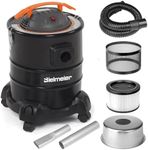 BIELMEIER 120V 5 Gallon Ash Vacuum for Pellet Stoves, Wood Stoves, BBQ Grills, and Fireplaces, 7.6 AMP 3 HP Heavy Duty Ash Cleaner with Heat-Resistant Filter and Powerful Suction