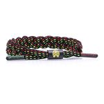 Rastaclat Braided Bracelet for Men and Women of All Ages - Rasta Black/Red/Yellow/Green Bracelet | Adjustable Stackable Bracelet Braided by Hand (Medium/Large)