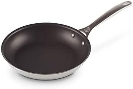 Le Creuset 3-Ply Plus Stainless Steel 26cm Shallow Frying Pan, 96600226000000, Silver