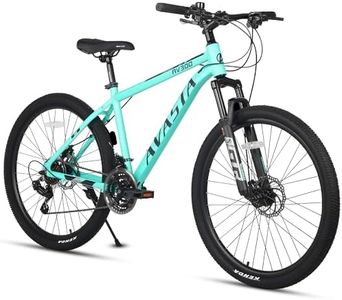 AVASTA 26-inch Mountain Bike MTB for Man Male and Woman Female Adult with Lightweight Aluminum Alloy Frame and Dual Disc Brakes, Front Suspension, 21-Speed Gear Shifters, Hidden Brake Cables, Green