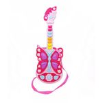 SDMAX Pink Guitar Toy for Girls and kids, Electronic Guitar Toy with Light and Sound, Musical Instrument for Music loving Kids, Instrument Toy for Beginner Children