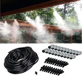 DIY Crafts 20 Pcs Mist Nozzle Kit, For Misting Cooling System Coupling Garden Outdoor Patio Umbrella, Pergola, Vestibule, Greenhouse (20 Pcs Misting Set, Included Pipe+Faucet Connector+Accessories)