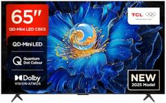 TCL 65C6KS-UK QD-Mini LED TV, 4K HDR Premium, Powered by Google TV (Dolby Vision & Atmos, Onkyo 2.1 Sound System, Game Master, Hands-Free Voice Control, Apple AirPlay 2 & Alexa，2025 New Model)