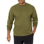 Soffe Men's Long Sleeve Cotton T-Shirt Olive Green XX-Large