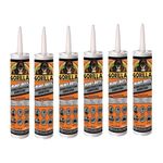 Gorilla 8010001-6 Heavy Duty Construction Adhesive (6 Pack), 9 oz, White