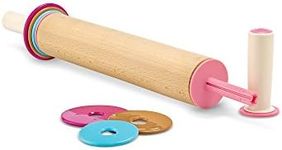 Bakelicious Adjustable Baking Rolling Pin, Wood and Nylon, 12-Inch Barrel