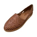 Macarena Collection Sandals women Huarache Sandal Colorful Leather Mexican Style Color Tan 4150, Tan, 7