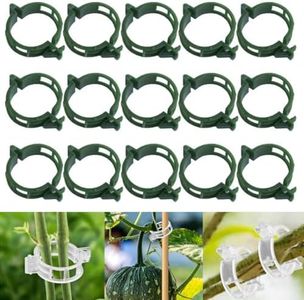 100 PCS Secured Plastic Plant Clip, Plant Support Clips, Garden Clips for Climbing Plants, Plastic Trellis Clips Plant Support Clips Tomato Grape Vine Vegetables Plant Fixing Clips
