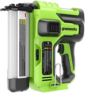 Greenworks GD24BN Cordless Brad Nailer, 110 Nail Capacity, 110pcs/min for 20-50mm 18GA Nails WITHOUT 24V Battery & Charger, 3 Year Guarantee