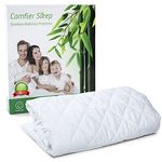 Quilted Mattress Protector King Size 100% Waterproof Breathable Mattress Cover Bamboo Anti Allergy King Size Mattress Protector Naturally Cooling Premium Mattress Protector [King Size 150 x 200 cm]