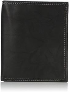 Buxton Men's Hunt Credit Card Folio, Black, One Size