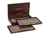 Caran D’Ache Luminance Birch Wood Box Case Contains 76 Luminance 6901 Colouring Pencils + Blender, 2 Grafwood Graphite HB And 5B Pencils, For Sketching, Drawing, Colouring For Adults And Children