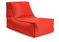 Gouchee Home Alpine Outdoor/Indoor Bean Bag Chair, Red - Lounger with Back Rest Filling Included, Sofa Chair for Patio and Outdoors, Beanbag Chair with Water-Proof Fabric, X-Large