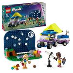 LEGO Friends Stargazing Camping Vehicle Set with 4x4 Car Toy for 7 Plus Year Old Girls, Boys & Kids Featuring Nova and Aliya Mini-Doll Characters, Plus Dog and Hedgehog Animal Figures, Gift Idea 42603