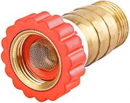 Solimeta Lead-Free Brass, Water Pressure Regulator, Garden Hose Pressure Regulator, Pressure Reducer for Camper, Trailer, RV, Garden, Plumbing System, 40-50 psi, 3/4"Hose