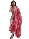 GoSriKi Women's Rayon Blend Embroidered Straight Kurta with Pant & Dupatta (Jankari Pink-NSW-GS_XL_Pink_X-Large)