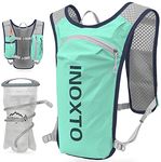 INOXTO Running Hydration Vest Backpack,Lightweight Insulated Pack with 1.5L Water Bladder Bag Daypack for Hiking Trail Running Cycling Race Marathon for Women Men (Light Green)