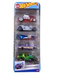 Hot Wheels Car 2023 HW Exposed Engines Pack of 5 (Custom 72 Chevy Luv, Crate Racer, 42 Willys Mb Jeep, Lethal Diesel, Twin Mill III) Multi - Color