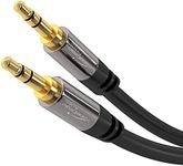 CableDirect – Aux Cord & 3.5mm Audio Cable – 10ft – Break-Proof Metal Connectors – Available in 1.5-33ft (Aux Cable/Headphone Cable, 3.5mm Jack for Mobile, PC/Laptop, Car and HiFi – Black)