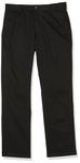 Amazon Essentials Men's Slim-Fit Wrinkle-Resistant Flat-Front Chino Pant, Black, 31W x 32L