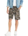 Wrangler Authentics Men's Authentics Classic Cargo Short, Dark Khaki Camo Ripstop, 36