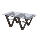 SEI Furniture Garrinston Reclaimed Wood Cocktail Coffee Table, Brown/Black